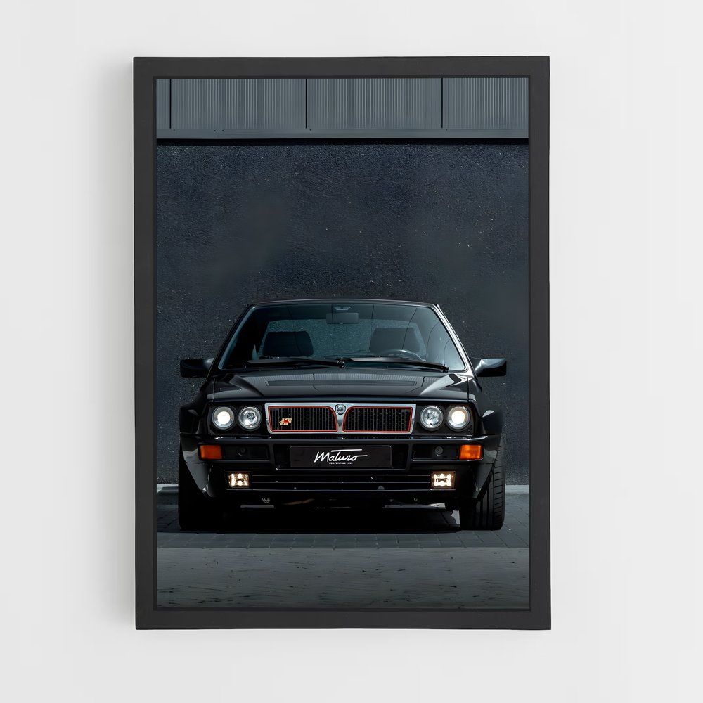 Poster Delta Noir – affiche Lancia (vue 2)